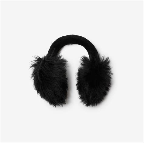 burberry ear muffs|burberry shearling earmuff.